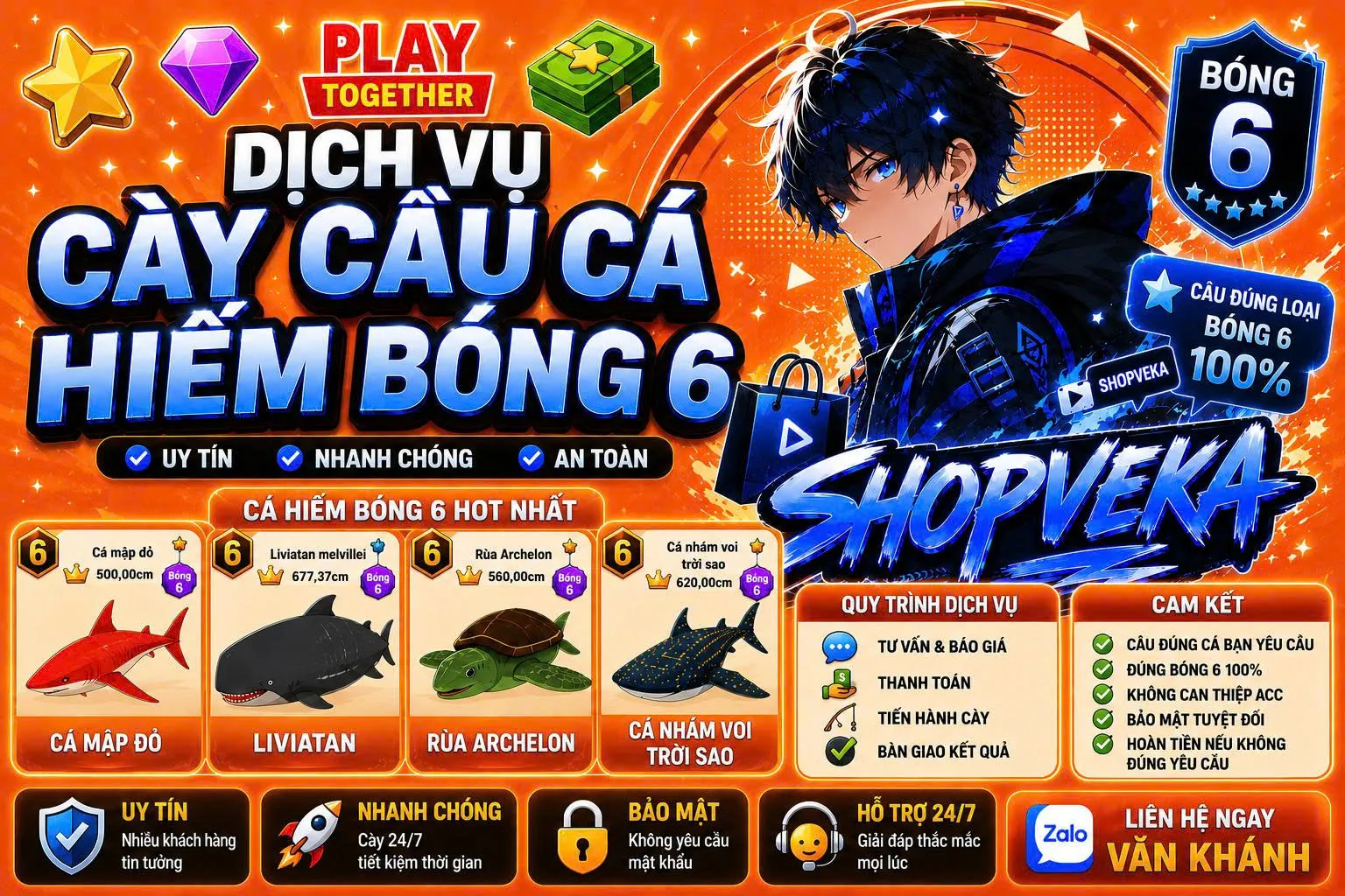 CÂU CÁ HIẾM BÓNG 6